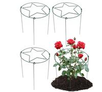 Tuteurs et Supports pour Pivoines 4 Pièces Métal Robuste Réutilisable | Support pour Fleurs et d'Intérieur pour Fleurs Tomates Dahlias Hortensias Intérieur Jardin et Verger