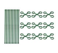 Tuteurs pour Lot de 10 Treillis Grimpants Verts | Tuteur de Jardin pour Intérieur, Extérieur, Jardin, Jardinière, Lit Surélevé, , Monstera, Tomate, Fruit, Légume, Ferme et