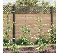Tuteurs spirales pour plantes - vidaXL - 150 cm - Vert - Acier revêtu de PVC - 5 pièces - Résistant aux intempéries