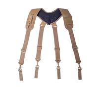 tuwiwol Ceinture à outils réglable - Indispensable pour tous les amateurs de bricolage Ceinture à outils réglable rembourrée pour hommes en nylon X Type Tactics Bretelles, kaki
