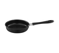 tuwiwol Crêpière portable et légère, poêle antiadhésive pour omelettes et œufs, compatible avec toutes les plaques de cuisson à induction. Mini-grill, Noir, 12.5 cm