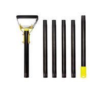 TUXCAXI Outils de Jardin en Acier Inoxydable : houe,6 tronçons 2.4m | jardinage et facile. Montage simple et . Anneau de désherbage.