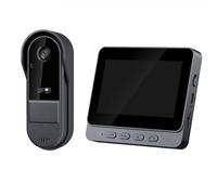 TUXCAXI Sonnette vidéo sans Fil Wi-FI avec lumière, vidéo HD et | bidirectionnelle pour le contrôle de la maison connectée. Sonnette sans fil pour personnes sourdes.