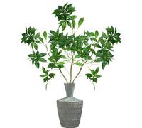 Tuxiaobu Lot de 3 tiges de plantes artificielles de 99,1 cm, longues brindilles de ficus pour fête de mariage, arrangement floral, fausses branches d'eucalyptus vertes pour remplissage de vase,