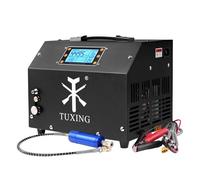 TUXING Compresseur d'air PCP 4500Psi,Compresseur haute pression ajustable avec arrêt automatique,Affichage LCD,Chargement des bouteilles de plongée Pcp Air Rifles 220V