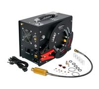 TUXING TXES062 Compresseur d'air PCP portable 4500Psi 300Bar Compresseur haute pression à arrêt automatique avec alimentation 12V pour voiture pour fusil 110V