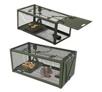 TUXUNQING Piège à Souris Vivante XL, Cage à Rat en Acier Inoxydable Antirouille. Piège sans Cruauté, Réutilisable, Adapté aux Petits Rongeurs pour la Maison, Le Jardin et Le Garage. (Grün)