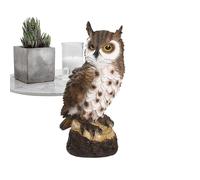 Tuxuseo Chouette Extérieur,Décoration Extérieure de Chouette - Statue Décorative Effaroucheur en Résine pour Foyer, Étang, Table, Balcon, Jardin et Terrasse