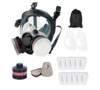 Tuxxjzm Masque respiratoire - Masque facial contre la poussière réutilisable - Masque respiratoire pour protection, peinture professionnelle, masque intégral avec filtres