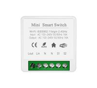 Tuya 16A MINI Commutateur Wifi BRICOLAGE 2 voies Télécommande Minuterie Relais D'automatisation Pour Une Vie Intelligente Fonctionne Avec Alexa Google Home Alice