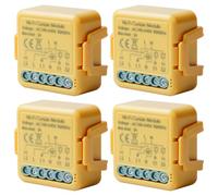 Tuya 4 modules de commutateur WiFi intelligent 2,4 GHz Alexa Smart Commande via l'application Minuterie pour moteur volet roulant, fonctionne avec Alexa/Google Home