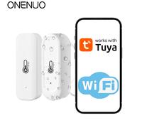 Tuya - capteur de température et d'humidité WiFi d'intérieur ou d'extérieur, étanche IP65, thermomètre domestique Compatible avec Alexa Google Home Voice Outdoor Tem Hum
