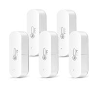 Tuya - Capteur WIFI Intelligent De Température Et D'humidité, Hygromètre D'intérieur, Thermomètre, Contrôle De La Vie Intelligente Moniteur Précis(5PCS)