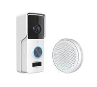 Tuya HD Vidéo Sonnette Caméra Sans Fil avec Carillon Intérieur 90 Degrés Grand Angle Visuel WIFI