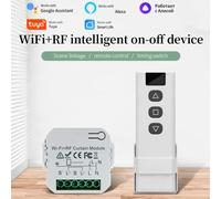 Tuya - interrupteur de rideau intelligent WiFi, Module de volet roulant, télécommande RF 433MHz, fonctionne avec Alexa Google Home Assistant Remote Controller