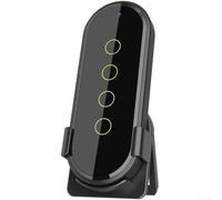 Tuya Interrupteur tactile sans fil 3 boutons Verre 2,5D Pour mur ou bureau | Cliquez sur une longue pression double clic, bouton lumineux nocturne, support réglable, pour ampoule et douille de maison