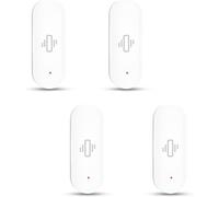 Tuya Lot de 4 capteurs de vibrations WiFi intelligent avec détection de mouvement, détecteur de mouvement en temps réel pour contrôle par application Smart Life