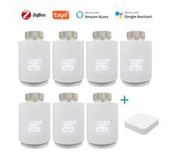 Tuya maison intelligente Zigbee 3.0 vanne thermostatique radiateur Zigbee Thermostat radiateur Zigbee vanne thermostatique Alexa Google Home ME172 1PCS