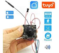 Tuya Smart 1080P WiFi Module de caméra IP bricolage caméra vidéo cachée sans fil Mini sécurité Invisible Surveillance Audio bidirectionnelle carte TF