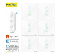 Tuya/Smart Life - interrupteur de moteur de rideau électrique intelligent, commande tactile avec minuterie pourcentage, commande vocale via Alexa Google Assistant 1 Remote 1 Switch
