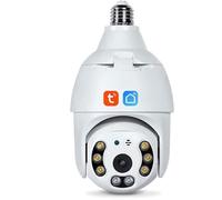 Tuya Smart Life Wifi Caméra IP d'ampoule de lampe E27 surveillance de sécurité CCTV de suivi automatique de conversation bidi474