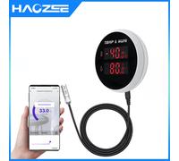 Tuya - thermomètre hygromètre WIFI intelligent, avec détecteur de température et d'humidité externe, Charge USB ou batterie rechargeable With Humidity