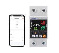 Tuya wifi compteur intelligent AC 63A 85-300V wifi protection contre les surtensions de fuite de terre intelligente Din Track moniteur d'énergie électrique app télécommande vie intelligente 230v