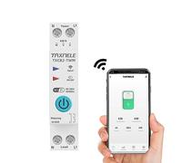 TUYA WIFI Disjoncteur intelligent Mesure de puissance Compteur d'énergie KWh 1P 230V 63A Voltmètre Ampèremètre Rail DIN Smart Life Télécommande sans fil Commutateur Minuterie Commande vocale (63A)