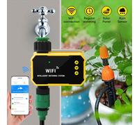Tuya WiFI Intelligent Garden Irrigation Control Device Auto Water Saving Irrigation Controller Solar Powered Outdoor Plant Watering Timer