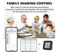 Tuya WiFi IR Télécommande universelle Capteur de température et d'humidité Contrôle de l'application Smart Life Fonctionne avec