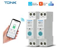 TUYA WiFi MCB 1A-63A disjoncteur intelligent surintensité sous tension Protection mesure de puissance commutateur de télécommande sans fil