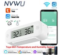 Tuya WiFi Mini température humidité pour maison intelligente thermomètre hygromètre APP alarme à distance fonctionne avec Google Home Yandex Alexa WiFi Version