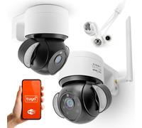 Tuya WiFi PTZ Rotative Caméra IP Extérieure FullHD 1080p IR LEDs Détection