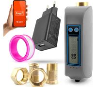 Tuya WiFi Vanne de régulation automatique du débit d'eau avec mesure DN20 DN25