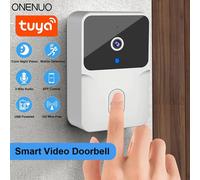 Tuya WiFi vidéo sonnette sans fil HD caméra IR alarme sécurité maison intelligente porte cloche WiFi interphone pour la maison ML1T-B