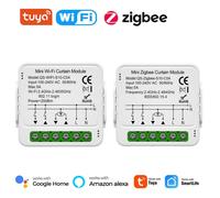 Tuya WiFi Zigbee Module de commutateur de rideau intelligent connecter les stores roulants volet moteur électrique fonctionne avec Alexa Google Home Smart Life 2Pcs WiFi A