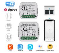 Tuya WiFi ZigBee Module de rideau stores volet roulant moteur électrique interrupteur de rideau intelligent fonctionne avec Alexa Google Home