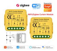 Tuya WiFi Zigbee3.0 Module de commutateur de rideau intelligent commutateur de contrôleur de moteur de volet roulant application Smart Life fonctionne avec Alexa Google WiFi RF433 Set