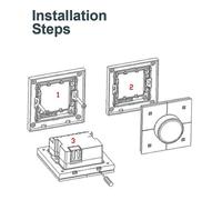 Tuya Zigbee Bouton Panneau de commutation intelligent à gradation Contrôle par application Commande vocale Liaison Relais 4 gangs Smart Sw