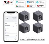 Tuya Zigbee Fingerbot Plus commutateur de doigt intelligent bouton poussoir APP minuterie commande vocale fonctionne avec Alexa Google Home Assistant 3pc Fingerbot white