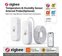 Tuya Zigbee - thermomètre et hygromètre intelligents, avec sonde de température externe étanche, surveillance à distance pour Smart Life Z2M