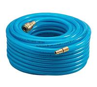 Tuyau à air comprimé 30m résistant max 15 bar raccord rapide 1/4' épaisseur 3mm tuyau pour appareils pneumatiques bricolage atelier Bleu