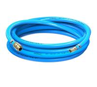 Kit de tuyau d'air comprimé AUPROTEC, diamètre intérieur de 13 mm, longueur de 10 mètres, en PVC. Livré avec un raccord rapide en laiton pour compresseur d'air. Tuyau de compresseur AUPROTEC, très fle