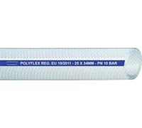 Tuyau à air comprimé POLYFLEX, diamètre intérieur 15,0 mm, diamètre extérieur 21,0 mm, longueur 50 m, transparent, épaisseur de paroi 3,0 mm