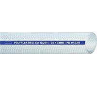 Tuyau à air comprimé POLYFLEX, diamètre intérieur 19,0 mm, diamètre extérieur 27,0 mm, longueur 50 m, transparent, épaisseur de paroi 4,0 mm