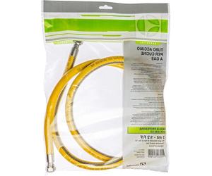Tuyau à gaz flexible de 2 m, conforme à la norme EN 14800