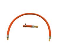 Tuyau à gaz propane-butane Zatech 10 m 20 bars Ø 9 mm DN 5 type 21 (mandrin) connecteur DN5 raccord rapide Tuyau à gaz pour camping pour raccorder la bouteille de gaz