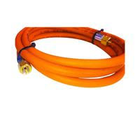 Tuyau à gaz propane-butane Zatech 10 m 30 bars Ø 6,3 mm 1/4" - 3/8" pouces Raccord LKS avec raccord rapide jusqu'à -30 °C Tuyau à gaz pour barbecues à gaz