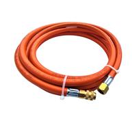 Tuyau à gaz propane-butane Zatech avec raccord rapide 10 m 10 bars Ø 6,3 mm RQS DN5 Raccord rapide Manchon x 1/4" filetage à gauche Raccord caravane Barbecue à gaz