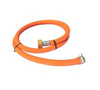 Tuyau à gaz propane-butane Zatechs 15 m 20 bars Ø 9,0 mm 21,8 mm filetage à gauche x extrémité ouverte avec collier de serrage Bouteille de gaz 11 kg Barbecue à gaz Chauffage